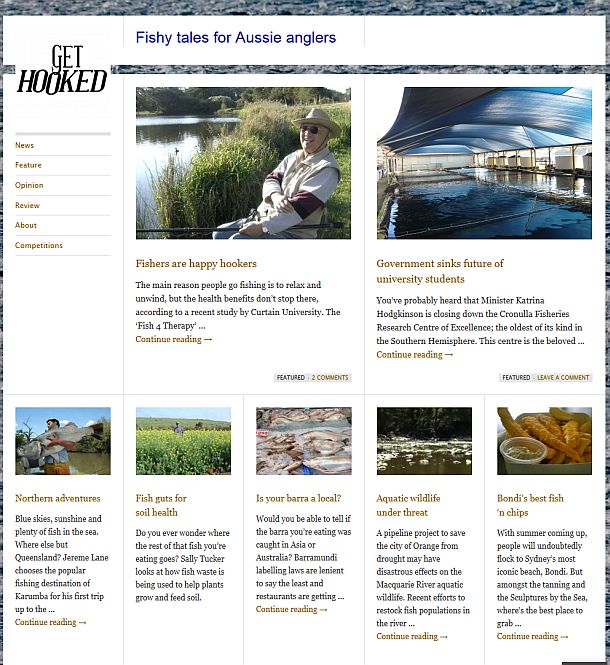 Students launch fishing website